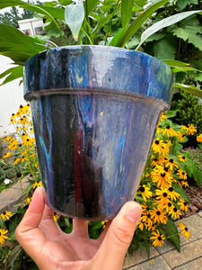 Golden Galaxies Flower Pot