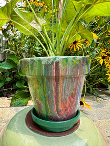 Earth Tones Flower Pot