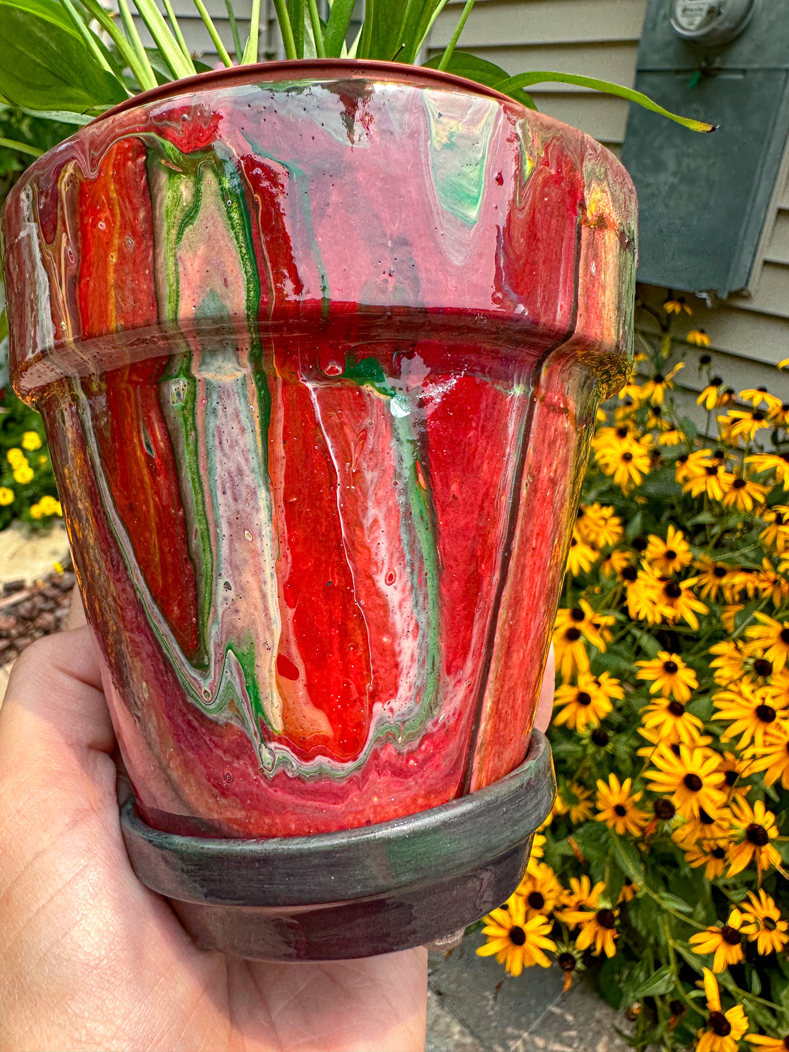 Red Pepper Mini Flower Pot