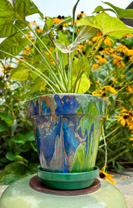 Earth Tones Flower Pot
