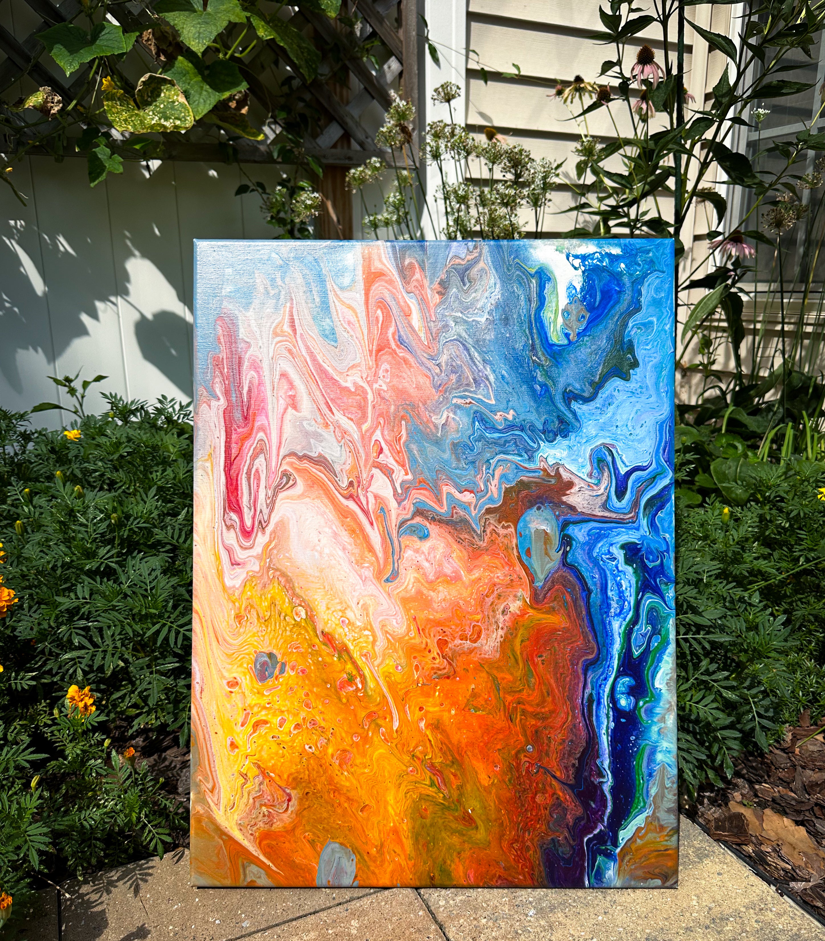 Sunset Ocean Breeze Painting