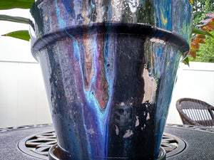 Golden Galaxies Flower Pot