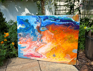 Sunset Ocean Breeze Painting