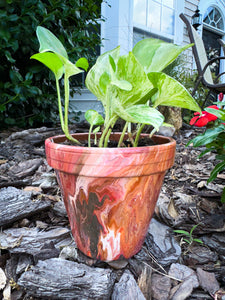 Strawberry Smoothie Flower Pot