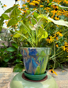 Earth Tones Flower Pot