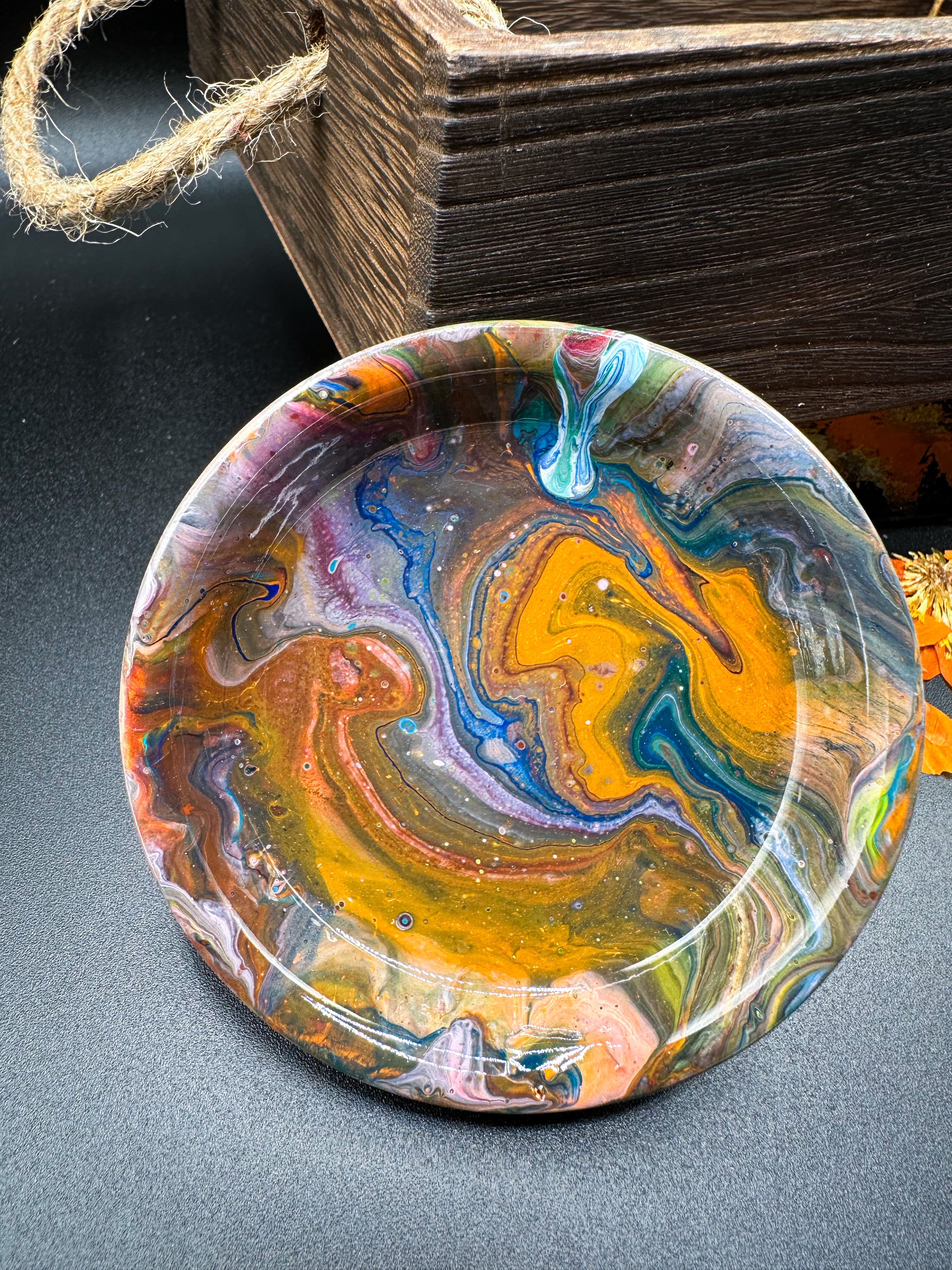 Orange Galaxies Small Mini Tray