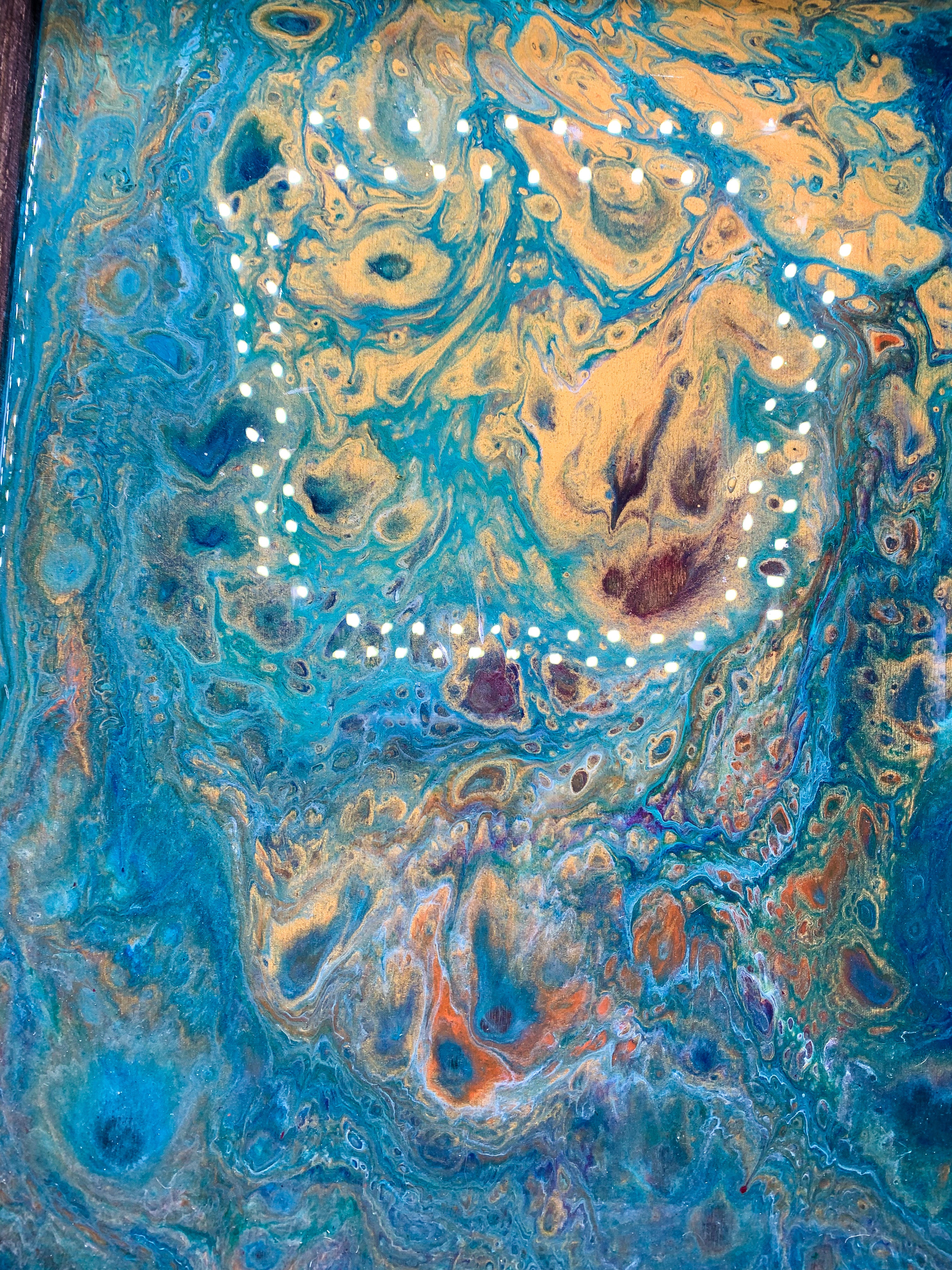 Sea Floor Wooden Tray