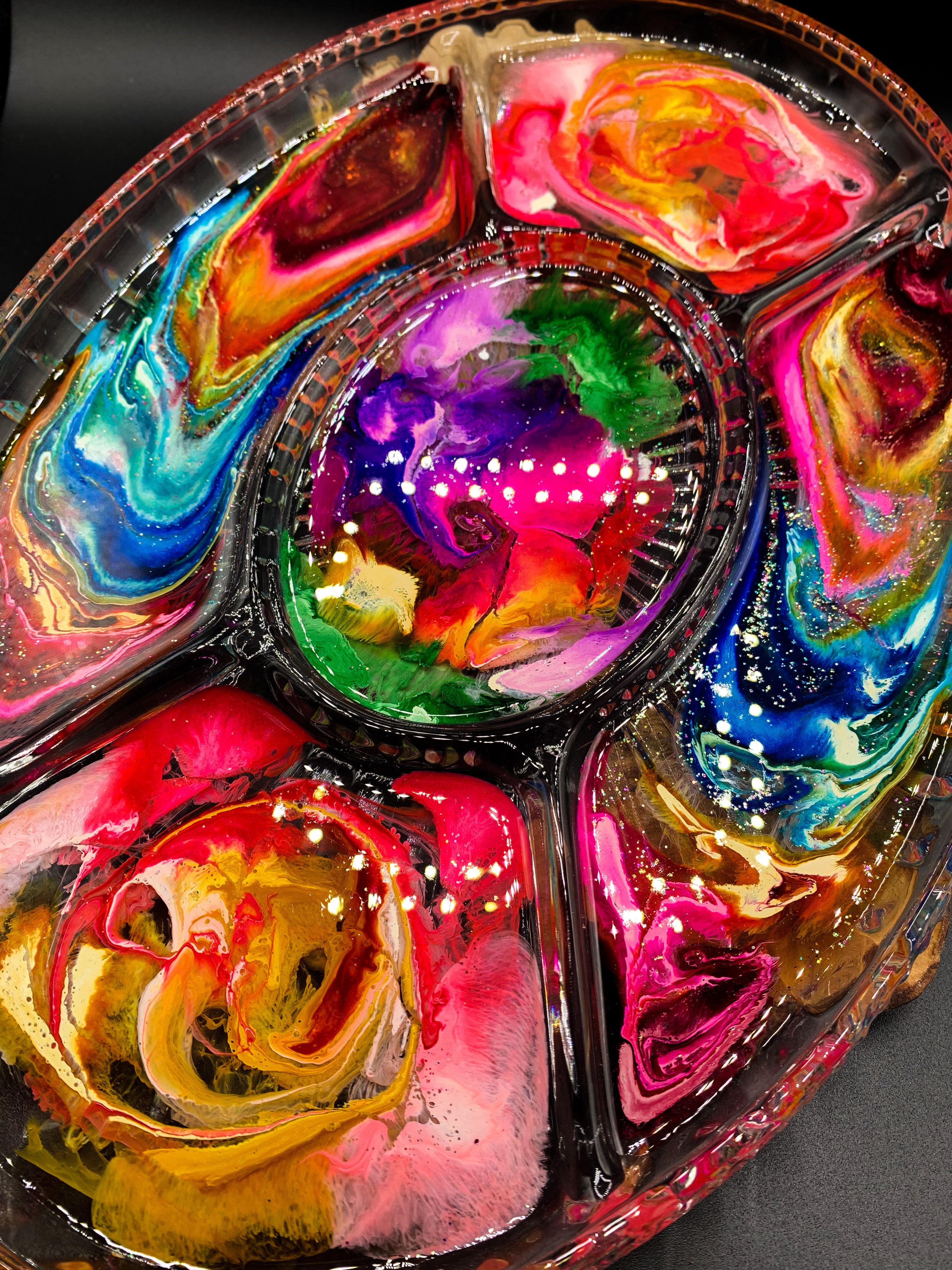 Rainbow Glass Tray