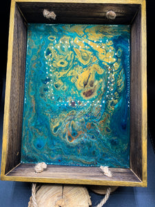 Sea Floor Wooden Tray