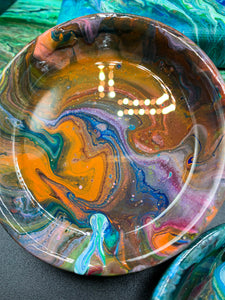 Orange Galaxies Small Mini Tray