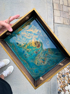 Sea Floor Wooden Tray