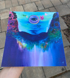 Eye that sees all 8x8” Glossy Print