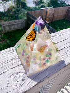 Orgonite Butterfly Pyramid