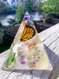 Orgonite Butterfly Pyramid