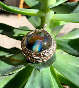 Mushie Marble Sterling Silver Pendant