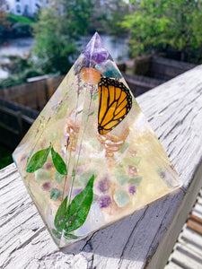 Orgonite Butterfly Pyramid
