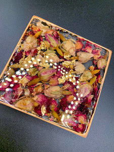 Gold Rose Petal Block