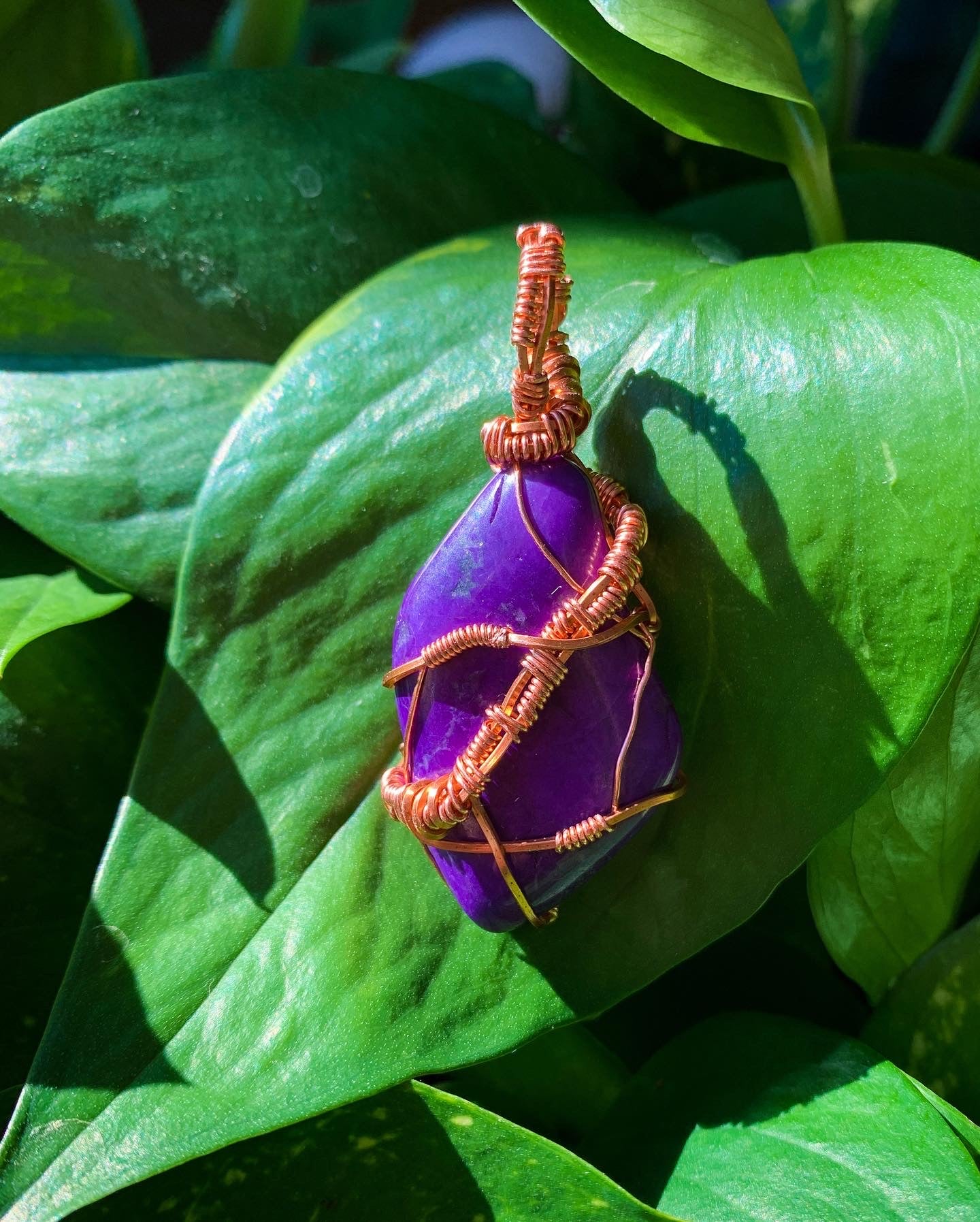 Purple Magnesite Pendant