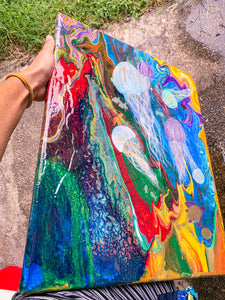 Rainbow Jelly Painting