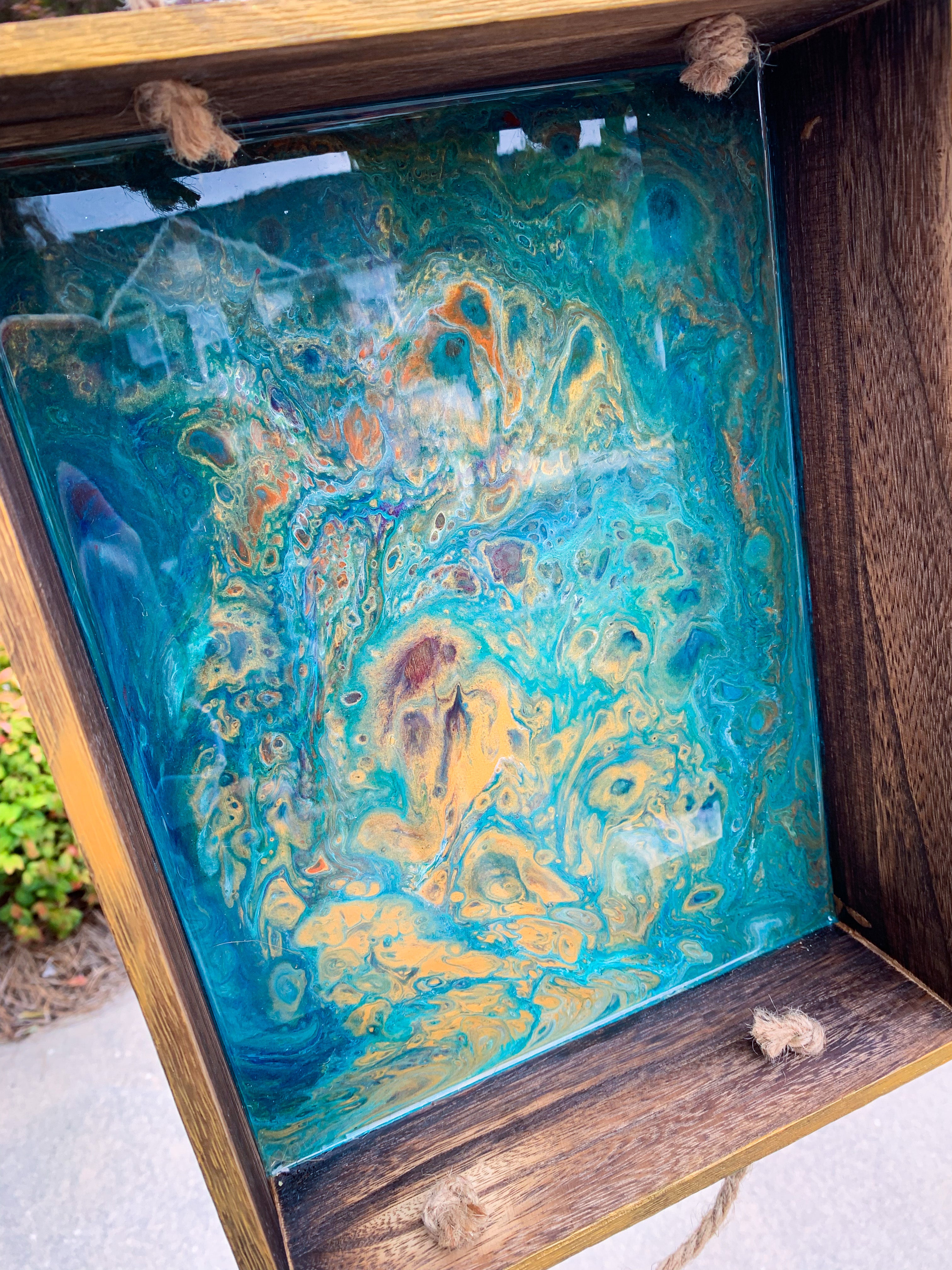Sea Floor Wooden Tray