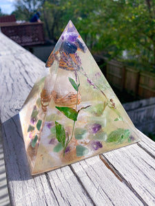 Orgonite Butterfly Pyramid