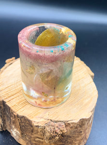 Gold Leaf Rose Shotglass