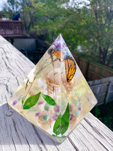 Orgonite Butterfly Pyramid