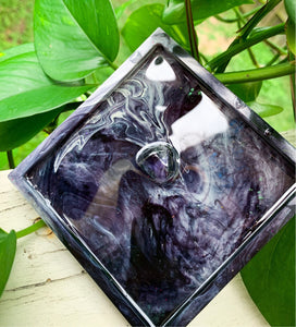 Marble Clear Quartz Tray