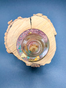 Gold Leaf Rose Shotglass