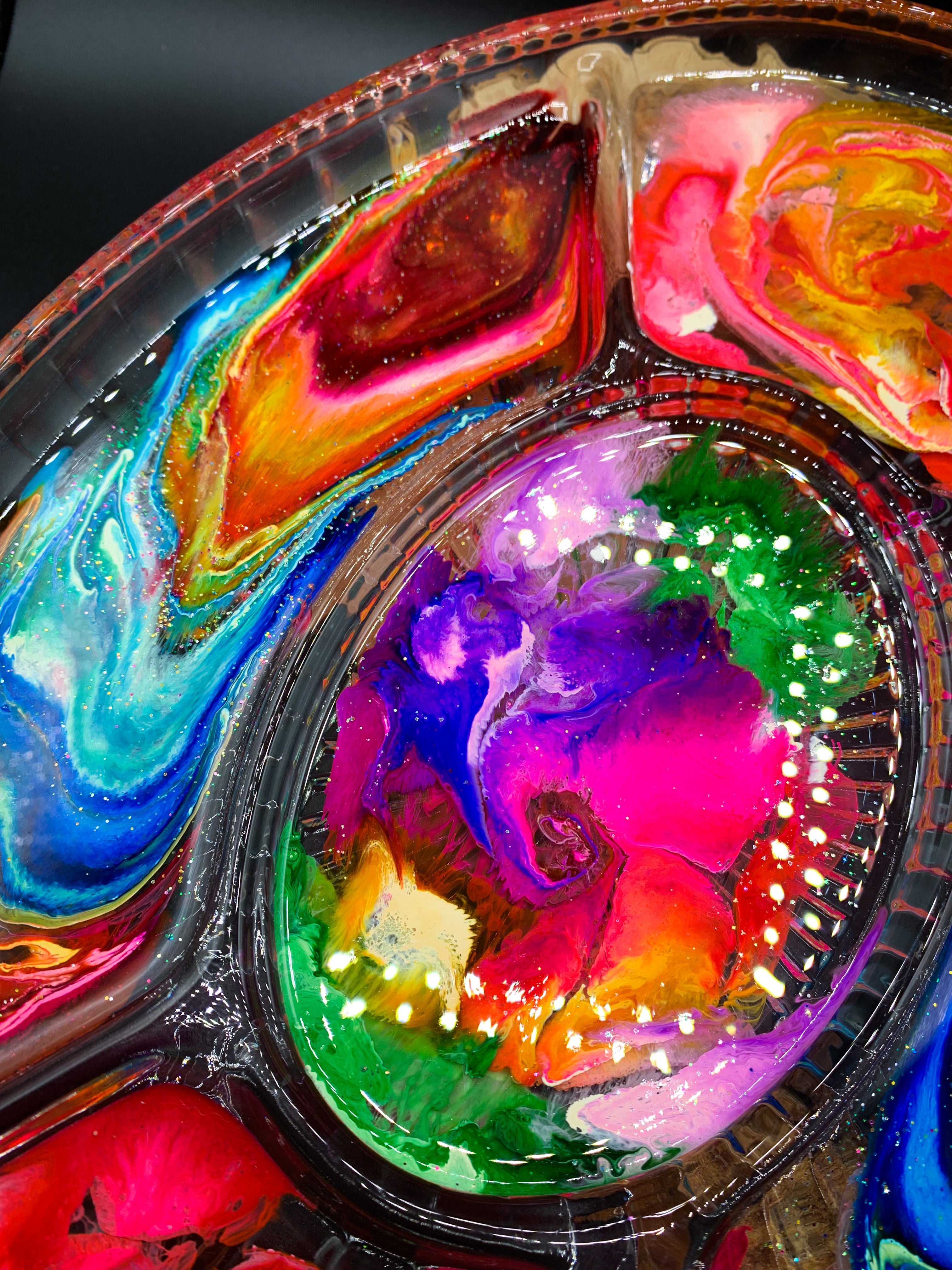 Rainbow Glass Tray