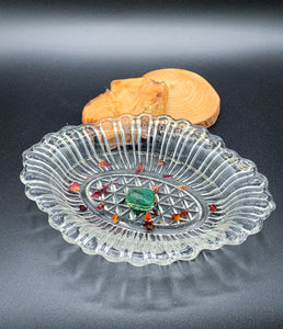 Rose Agate Glass Tray