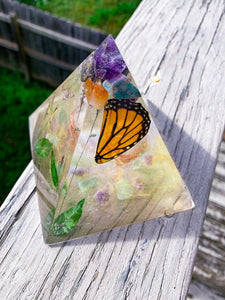 Orgonite Butterfly Pyramid
