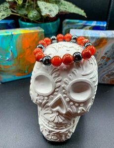 Carnelian and Hematite Bracelet